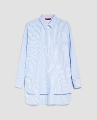 MAX&Co. - Áo sơ mi nữ tay dài kẻ sọc Cotton Poplin
