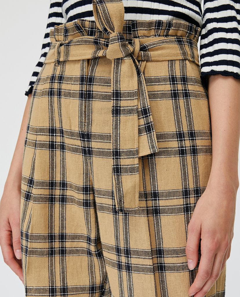 MAX&Co. - Quần kiểu nữ kẻ caro Linen And Cotton