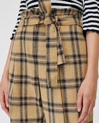 MAX&Co. - Quần kiểu nữ kẻ caro Linen And Cotton