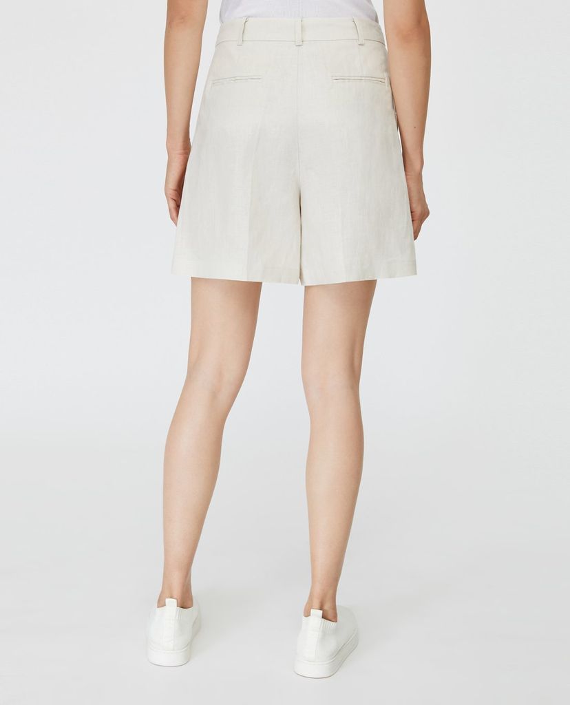 MAX&Co. - Quần shorts nữ lưng cao Pure Linen