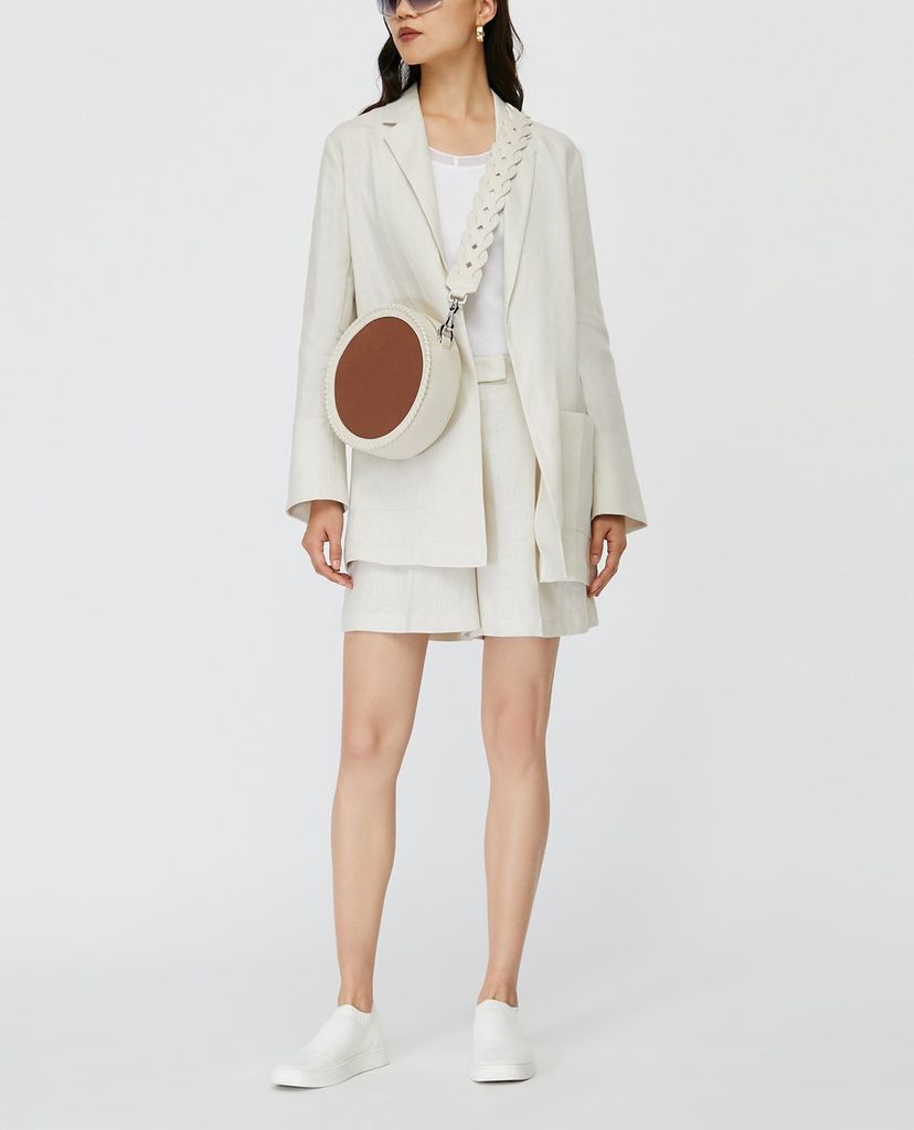MAX&Co. - Quần shorts nữ lưng cao Pure Linen