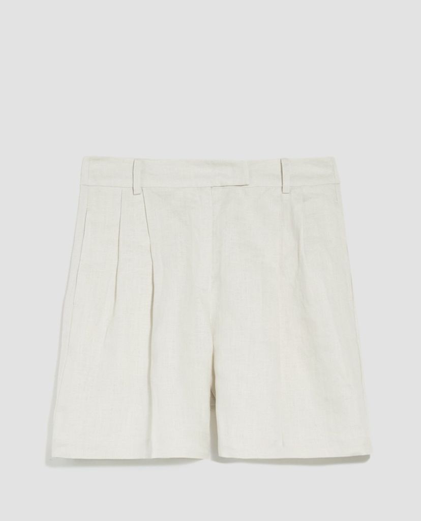 MAX&Co. - Quần shorts nữ lưng cao Pure Linen