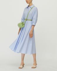 MAX&Co. - Đầm midi cổ V Cotton Poplin