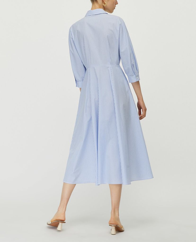 MAX&Co. - Đầm midi cổ V Cotton Poplin