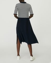 MAX&Co. - Đầm midi cổ bẻ ngắn tay Knitted