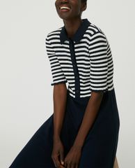 MAX&Co. - Đầm midi cổ bẻ ngắn tay Knitted