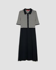 MAX&Co. - Đầm midi cổ bẻ ngắn tay Knitted