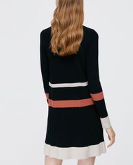 MAX&Co. - Đầm mini phom ôm cổ cao tay dài Ribbing