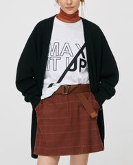 MAX&Co. - Áo cardigan nữ tay dài cổ V Oversized Pure Wool
