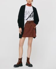 MAX&Co. - Áo cardigan nữ tay dài cổ V Oversized Pure Wool