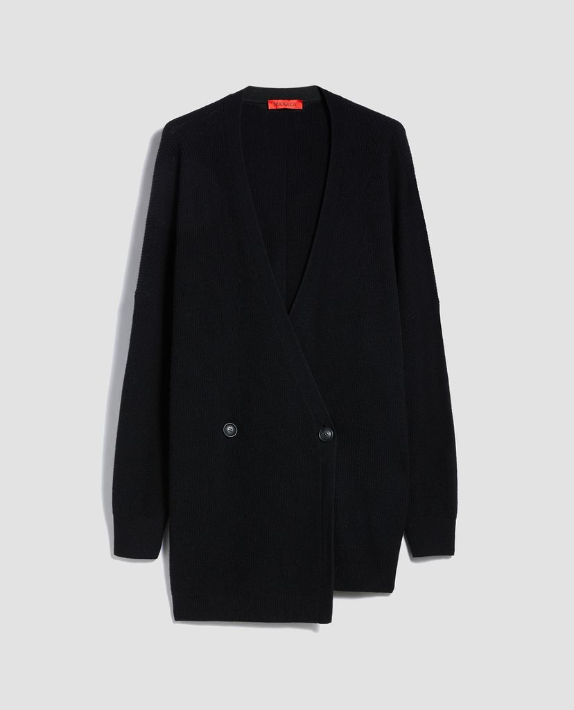 MAX&Co. - Áo cardigan nữ tay dài cổ V Oversized Pure Wool