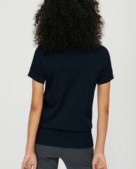MAX&Co. - Áo sweater nữ tay ngắn cổ tròn Shiny Tricot