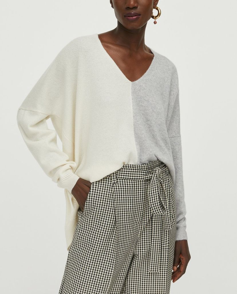 MAX&Co. - Áo sweater nữ tay dài cổ V Oversized Wool And Casmere