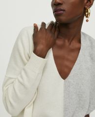 MAX&Co. - Áo sweater nữ tay dài cổ V Oversized Wool And Casmere