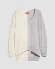 MAX&Co. - Áo sweater nữ tay dài cổ V Oversized Wool And Casmere