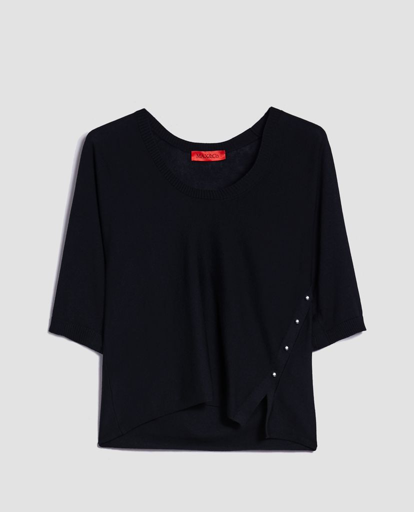 MAX&Co. - Áo len nữ cổ V tay lỡ phom suông Sale