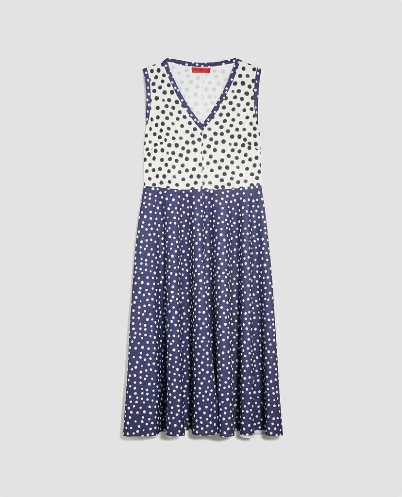 MAX&Co. - Đầm midi cổ V sát nách Jersey