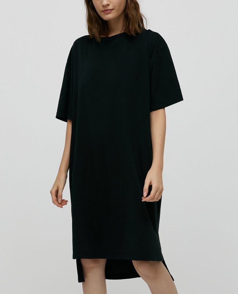 MAX&Co. - Đầm mini cổ tròn ngắn tay phom suông Tdress