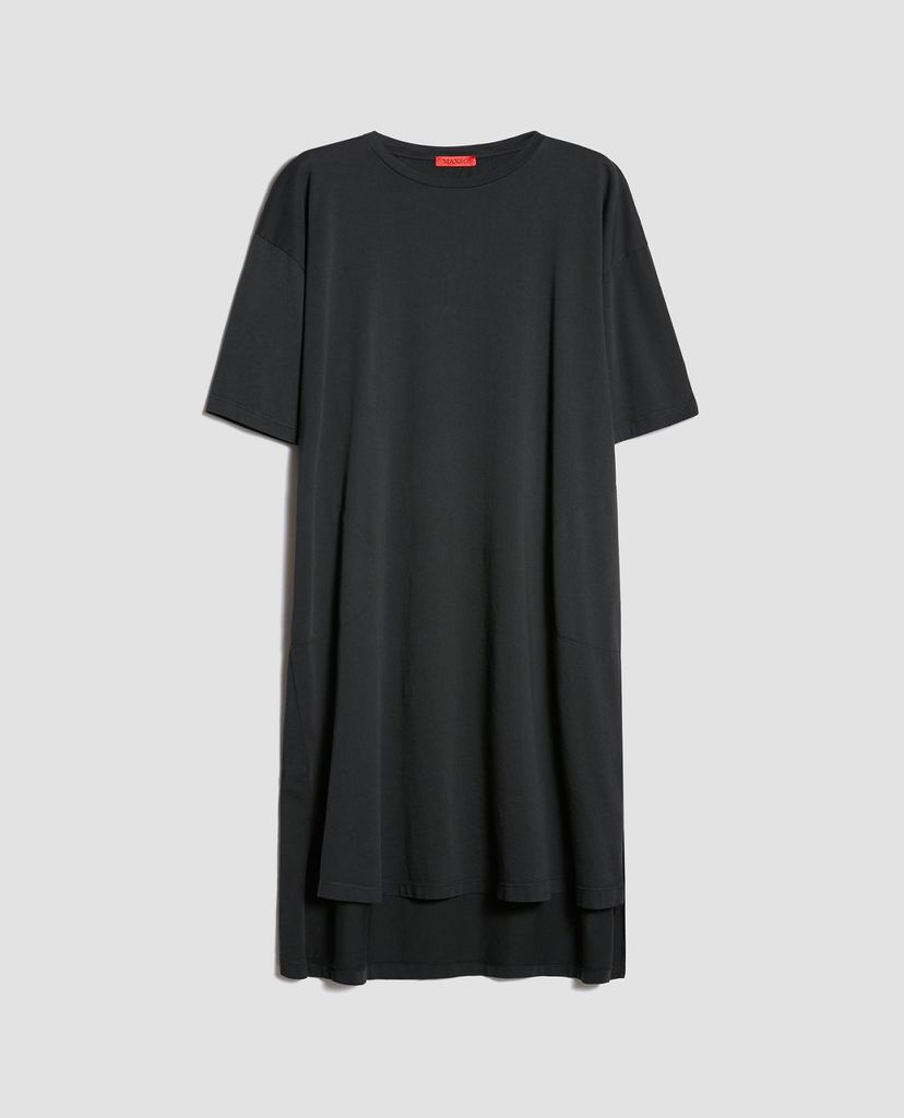 MAX&Co. - Đầm mini cổ tròn ngắn tay phom suông Tdress