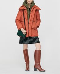 MAX&Co. - Đầm mini tay dài phom xòe kẻ sọc thời trang