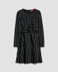 MAX&Co. - Đầm mini tay dài phom xòe kẻ sọc thời trang