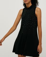 MAX&Co. - Đầm mini sát nách cổ tròn đính đá Certosa
