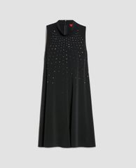 MAX&Co. - Đầm mini sát nách cổ tròn đính đá Certosa
