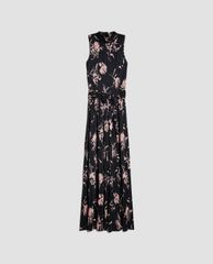 MAX&Co. - Đầm midi sát nách cổ tròn xếp li thời trang Cesare
