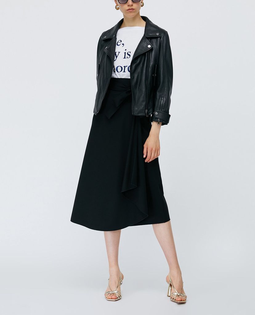 MAX&Co. - Chân váy midi chữ A phối thắt lưng thời trang Curioso