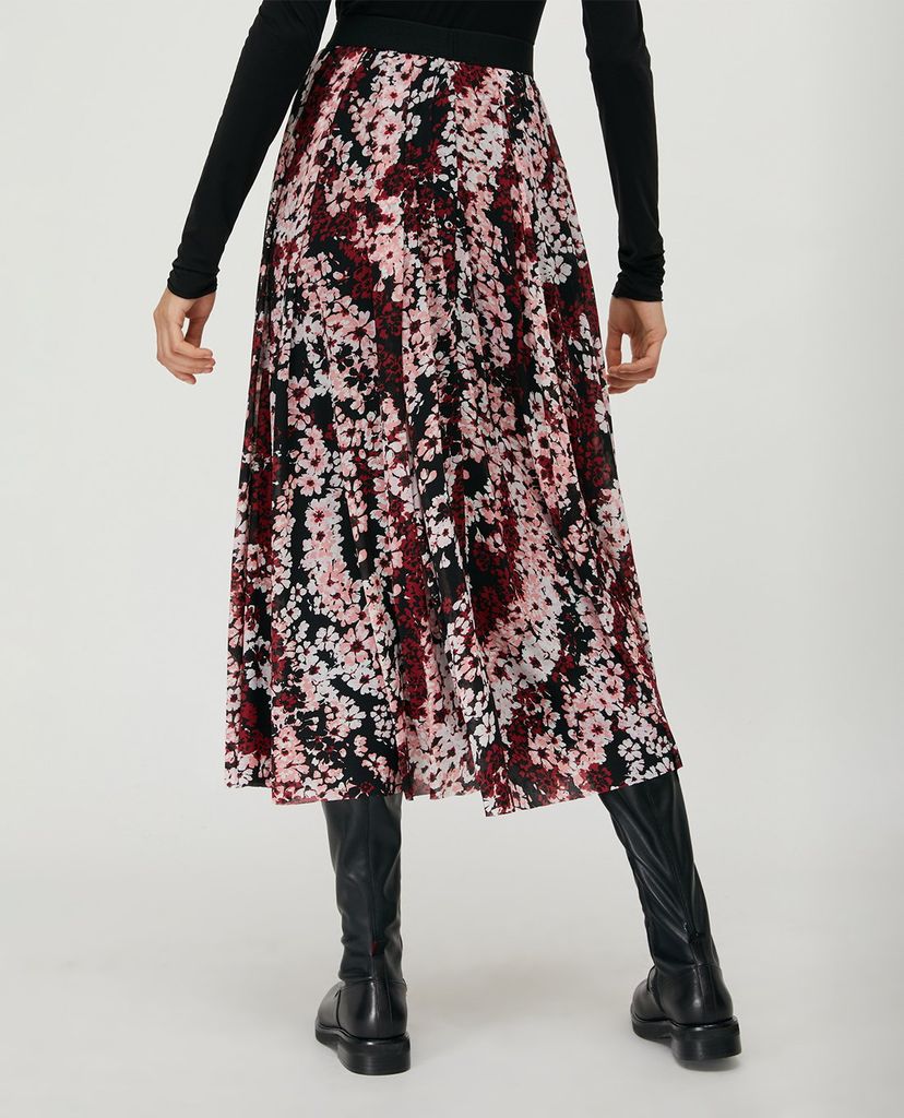 MAX&Co. - Chân váy midi xếp li Floral Tulle
