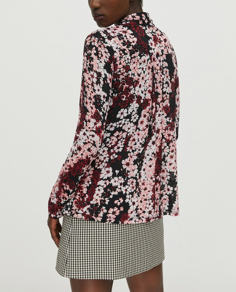 MAX&Co. - Áo sơ mi nữ tay dài cổ bẻ Floral Tulle