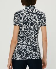 MAX&Co. - Áo thun nữ tay ngắn cổ lọ họa tiết Polo-neck