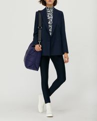 MAX&Co. - Áo thun nữ tay ngắn cổ lọ họa tiết Polo-neck