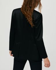 MAX&Co. - Áo blazer nữ tay dài Satin Tuxedo