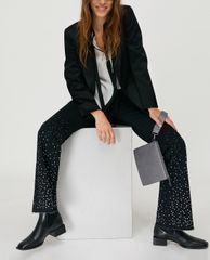 MAX&Co. - Áo blazer nữ tay dài Satin Tuxedo