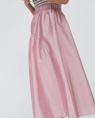 MAX&Co. - Chân váy midi xếp li Techno Taffeta