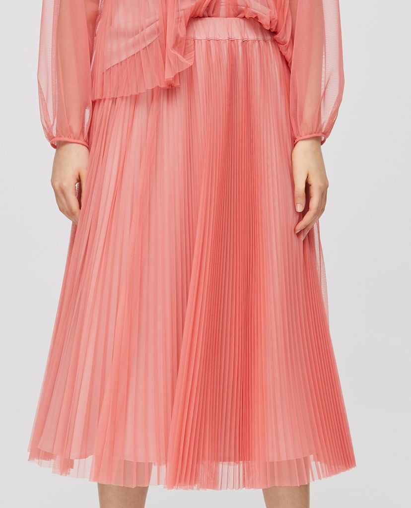 MAX&Co. - Chân váy midi voan xếp li Pleated Tulle