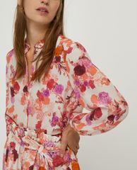 MAX&Co. - Áo sơ mi nữ tay dài Floral Pure Silk