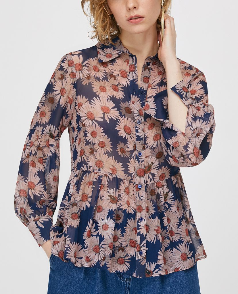 MAX&Co. - Áo sơ mi nữ tay dài Floral Georgette