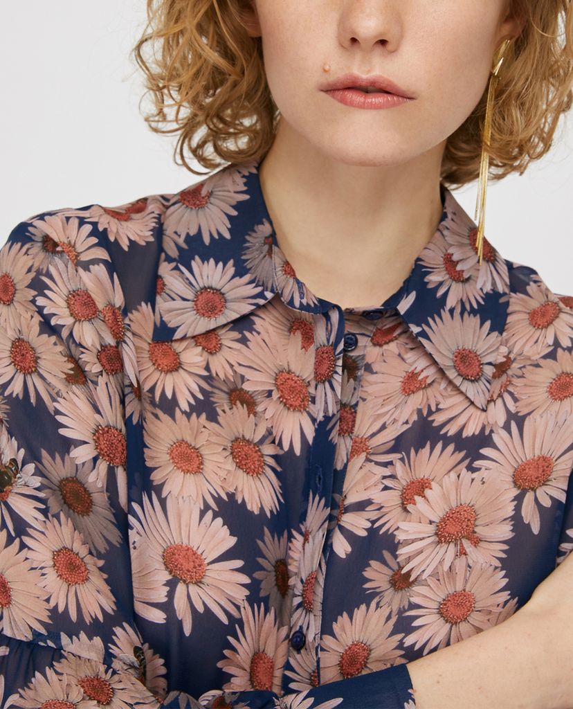MAX&Co. - Áo sơ mi nữ tay dài Floral Georgette