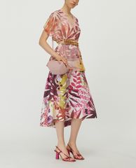MAX&Co. - Áo kiểu nữ cổ V tay ngắn Silk Georgette