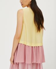 MAX&Co. - Áo kiểu nữ cổ V sát nách Two Tone Voile