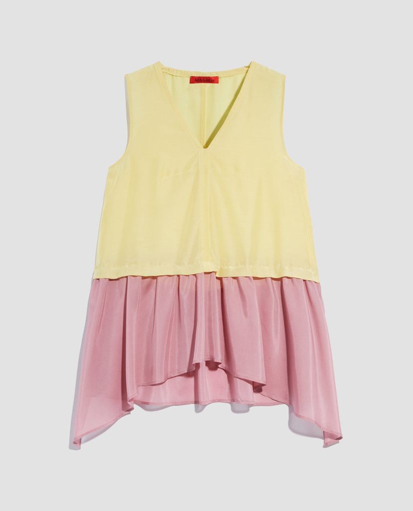 MAX&Co. - Áo kiểu nữ cổ V sát nách Two Tone Voile