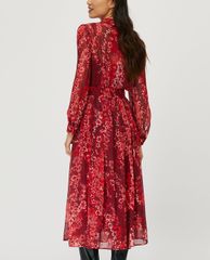 MAX&Co. - Đầm midi sơ mi cổ bẻ tay dài Printed Georgette