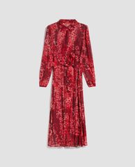 MAX&Co. - Đầm midi sơ mi cổ bẻ tay dài Printed Georgette
