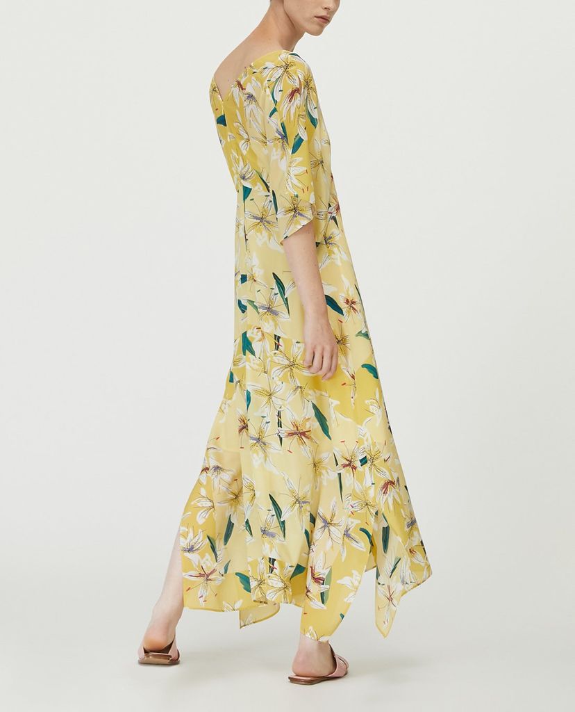 MAX&Co. - Đầm midi cổ V tay ngắn Floral Silk