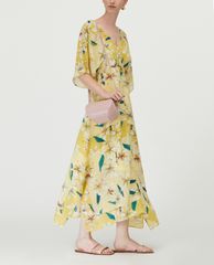 MAX&Co. - Đầm midi cổ V tay ngắn Floral Silk