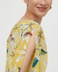 MAX&Co. - Đầm midi cổ V tay ngắn Floral Silk