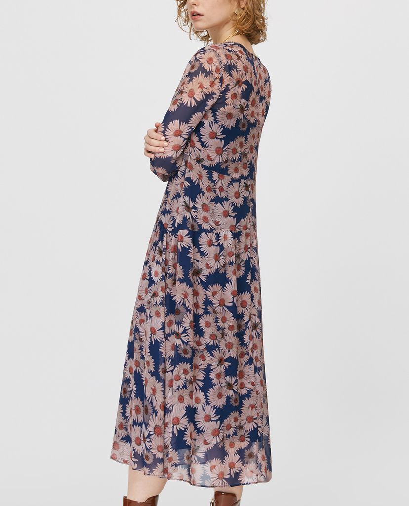 MAX&Co. - Đầm midi cổ V phom suông Floral Georgette