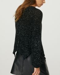 MAX&Co. - Áo cardigan nữ tay dài cổ tròn Ribbed Sequins